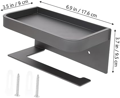 Bathroom Essential Wall Mounted Toilet Paper Holder with Shelf