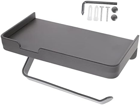 CHICAMPERA Stainless Steel Toilet Paper Holder with Storage Shelf
