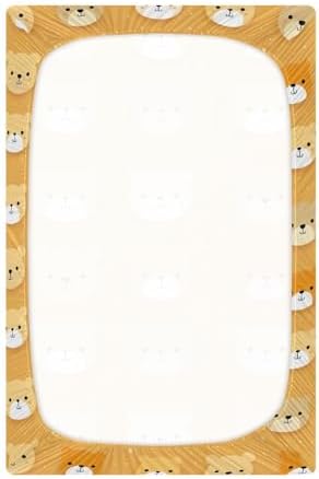 Wassud Cute Bear Crib Sheets for Boys Girls