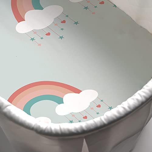 JumpOff Jo 2-Pack Hypoallergenic Fitted Bassinet Sheets