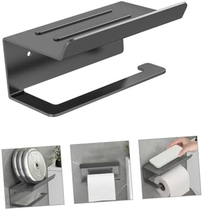 Unomor Multipurpose Toilet Paper Holder with Shelf