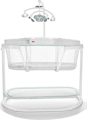Fisher-Price Sweet Snugamonkey Bassinet with Lights Music and Toy Mobile