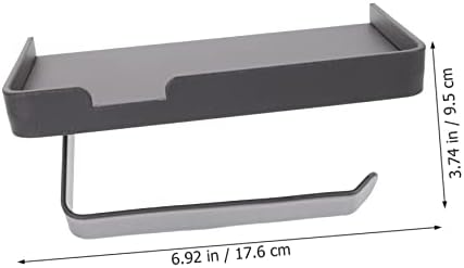GRADENEVE Wall Mount Toilet Paper Holder with Storage Shelf