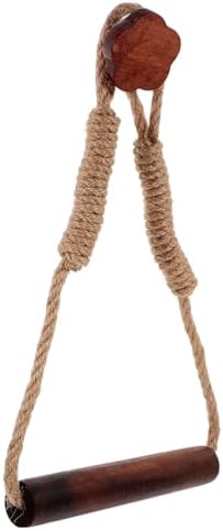 Cabilock Wood Rope Toilet Paper Holder Wall Mount Decor
