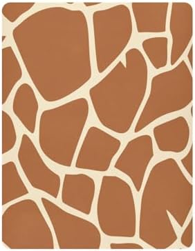 Fitted Crib Sheet Giraffe Skin Brown Stretchy Playard Sheet for Baby Toddler