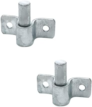 NIDAYE 2-Pack Wall Mount Gate Hinges Heavy Duty Galvanized Steel