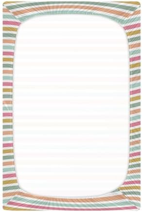 KICPOAY Multicoloured Crib Sheets Stretchy Playard Sheets for Baby Toddler
