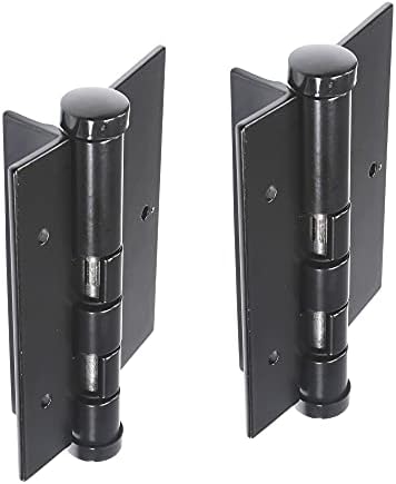 Plum Fittings Aluminum Black Self-Closing Gate Hinges