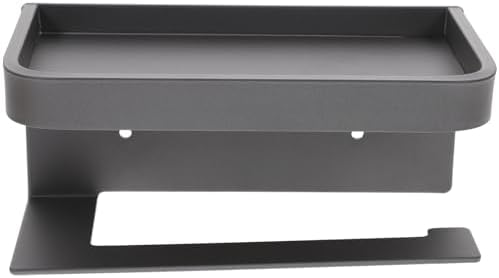 Wall Mounted Toilet Tissue Holder with Shelf