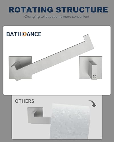 Brushed Nickel Toilet Paper Holder Wall Mount