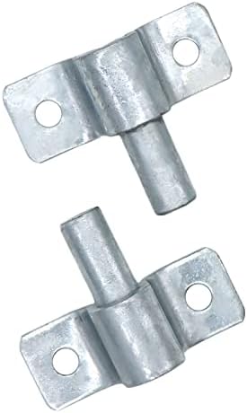 NIDAYE 2-Pack Wall Mount Gate Hinges Heavy Duty Galvanized Steel