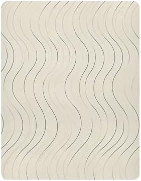Wassud Monochromatic Stripe Crib Sheets for Boys Girls