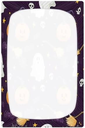 FUGIDOG Halloween Boo Crib Sheet Set