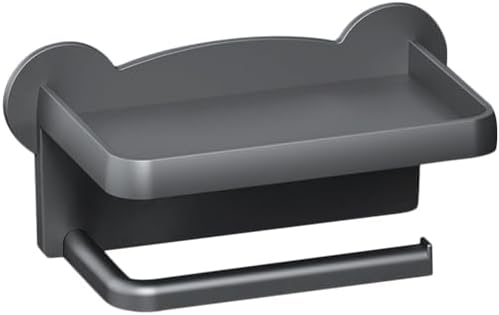 Alipis Wall Mounted Paper Towel Holder with Shelf