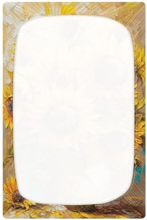 Wassud Sunflower Crib Sheets for Boys Girls