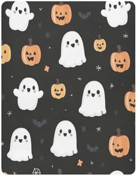 FUGIDOG Halloween Boo Crib Sheets for Boys Girls 1