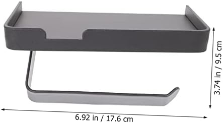 Cabilock Wall Mounted Toilet Paper Holder with Storage Shelf 1