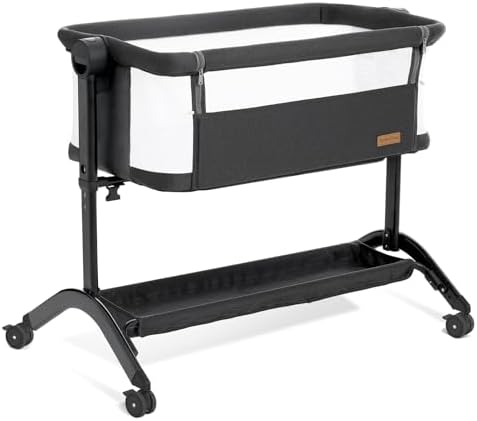Taylengrow Baby Bassinet Bedside Sleeper - All-Mesh Portable 5 Heights