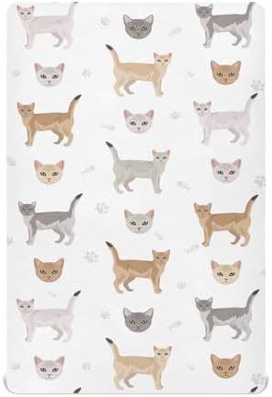 KICPOAY Fitted Crib Sheets for Baby Toddler 1