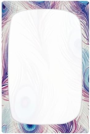 Wassud Violet Feather Crib Sheets Set