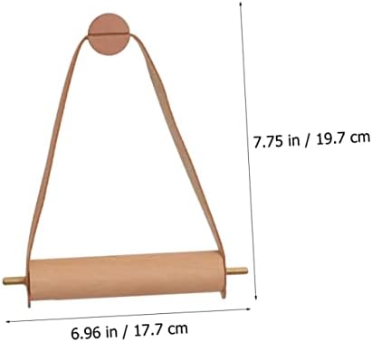Hemoton Modern Wooden Toilet Paper Holder 1