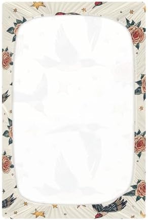Wassud 28x52 Inch Crib Sheets Pack and Play Set for Boys Girls