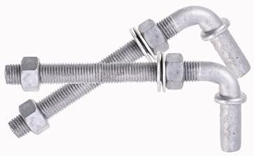 Dailydanny J-Bolt Post Hinge 6 Galvanized Steel Gate Hardware