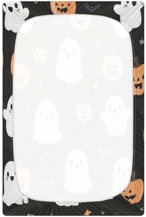 FUGIDOG Halloween Boo Crib Sheets for Boys Girls 1