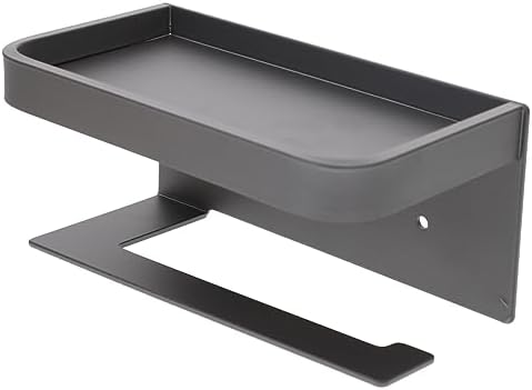 LIFKOME Wall Mounted Toilet Paper Holder with Shelf 1