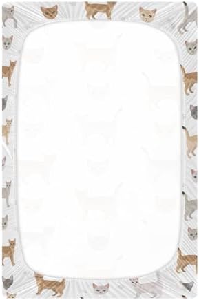 KICPOAY Fitted Crib Sheets for Baby Toddler 1