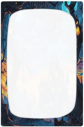 Halloween Black Cat Crib Sheets Pack N Play 39x27