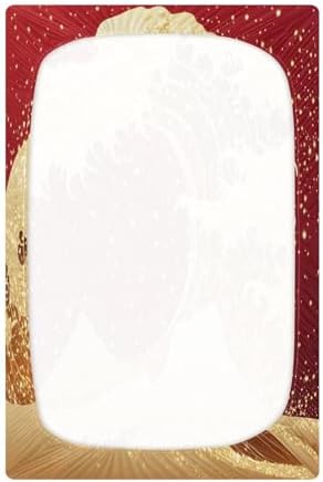 Wassud Golden Wave Crib Sheets Breathable Pack and Play 28x52 Inch