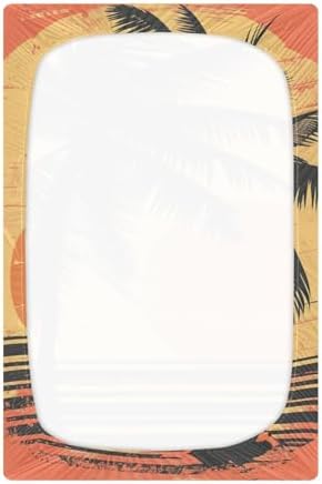 KICPOAY Crib Sheets with Coconut Tree Stripes