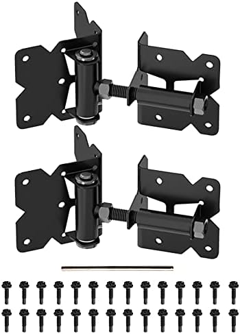 Usumairu Self Closing Gate Hinges - Heavy Duty Black