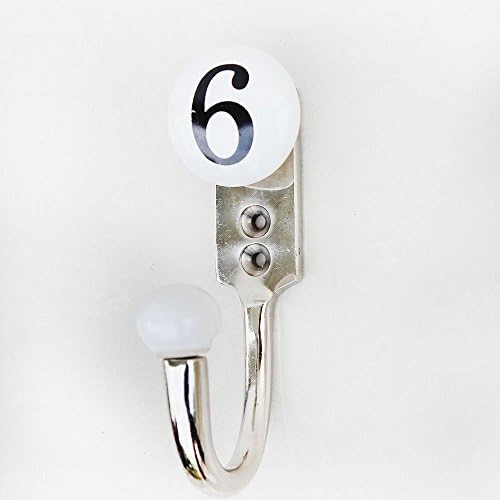 IndianShelf White Ceramic Wall Hooks for Kids
