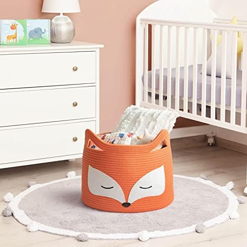 HiChen Fox Decor Basket - 157L x 118H Orange