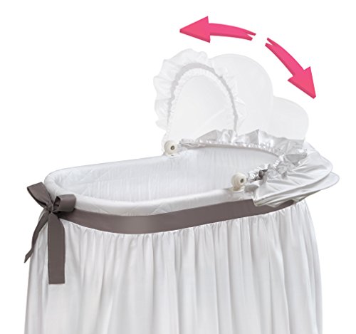 Badger Basket Wishes Bassinet with Bedding and Storage