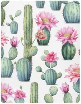 Cactus Flowers Crib Sheets for Pack N Play and Mini Crib
