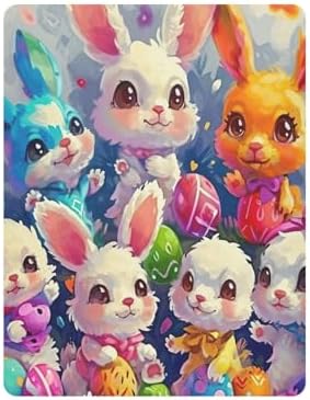 Wassud Bunnys Gathering Crib Sheets Set for Boys Girls