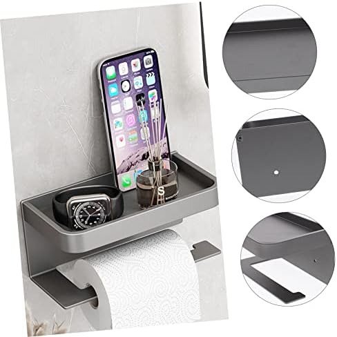 Bathroom Essential Wall Mounted Toilet Paper Holder with Shelf