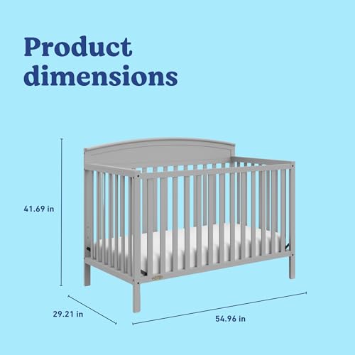 Graco Benton 5-in-1 Convertible Crib - Pebble Gray