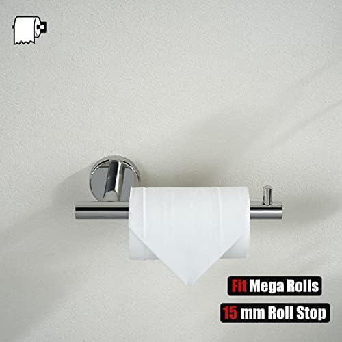 JQK 5-Piece Polished Chrome Bathroom Hardware Towel Bar Set