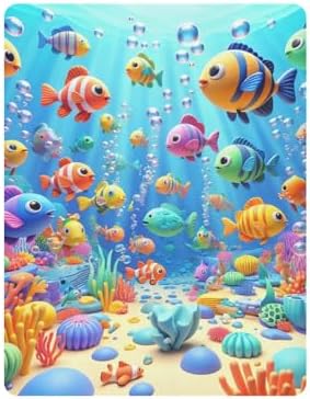 Jihqo Colorful Sea Fishes Crib Sheets 52x28