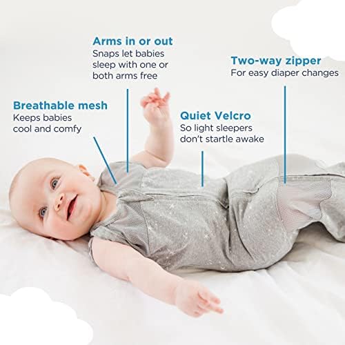 Happiest Baby Sleepea Swaddle - Organic Cotton Tie Dye Rainbow Medium