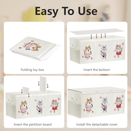 VERONLY Extra-Large Toy Box Storage Organizer for Kids
