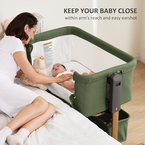 LovliTod Baby 3 in 1 Bassinet with 6-Height Adjustability