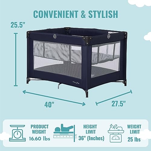 Dream On Me Zazzy Portable Playard with Bassinet