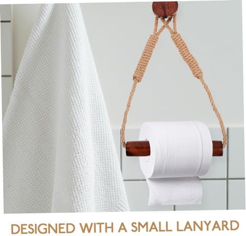 Unomor Rustic Rope Toilet Paper Holder Wall Mount
