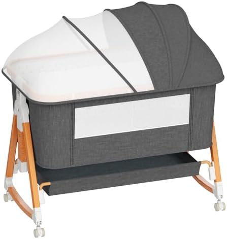 YUFU 3 in 1 Bassinet with Storage and Mosquito Net