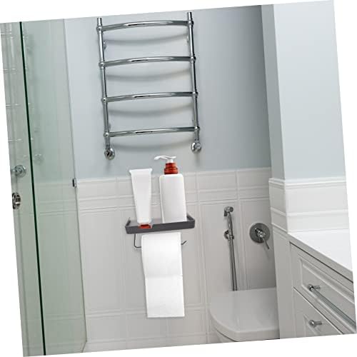 MAGICLULU Wall Mount Toilet Paper Holder with Storage Shelf